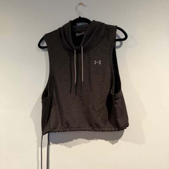 Under Armour Featherweight Fleece Sleeveless Funnel Neck Women's Size XL - Picture 1 of 2